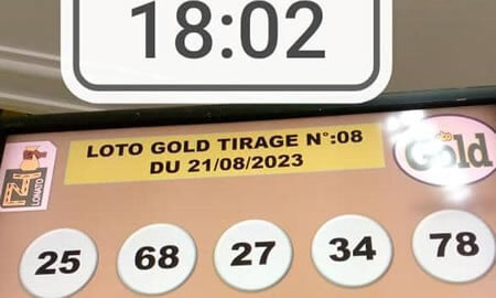 Résultats Loto Gold tirage n° 08