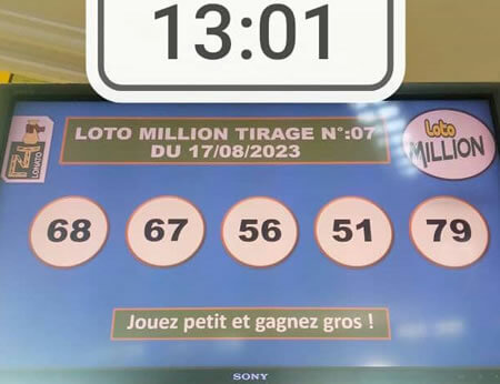 Résultats du loto MILLION tirage n°07