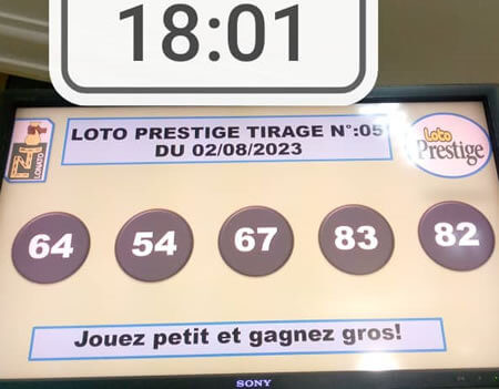 Résultats Loto PRESTIGE tirage n° 05