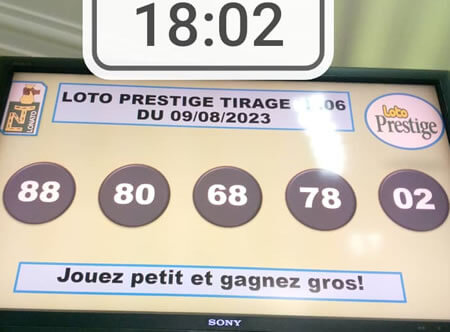Résultats Loto PRESTIGE tirage n° 06