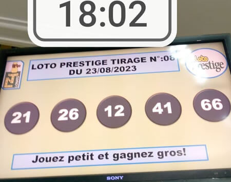 Résultats Loto PRESTIGE tirage n° 08