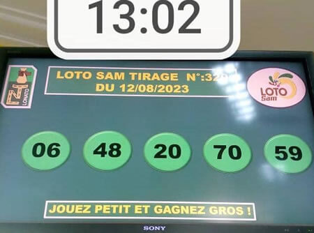 Résultats du loto SAM tirage 320