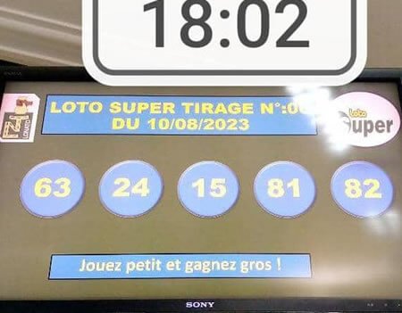 Résultats Loto SUPER tirage n°06
