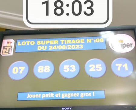 Résultats Loto SUPER tirage n°08
