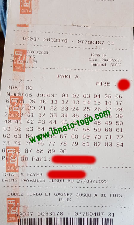 Félicitation pour le banker 80 du loto benz tirage 1705