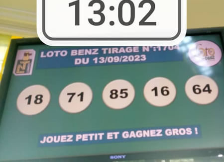 Résultats du loto Benz tirage 1704