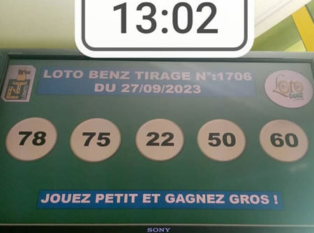 Résultats du loto Benz tirage 1706