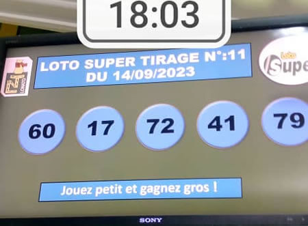 Résultats du loto Super tirage 11