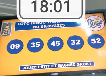 Résultats du Loto Bingo tirage n° 11