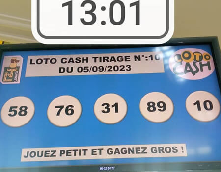 Résultats du loto Cash tirage n° 10