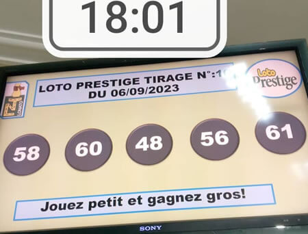 Résultats Loto PRESTIGE tirage n° 10