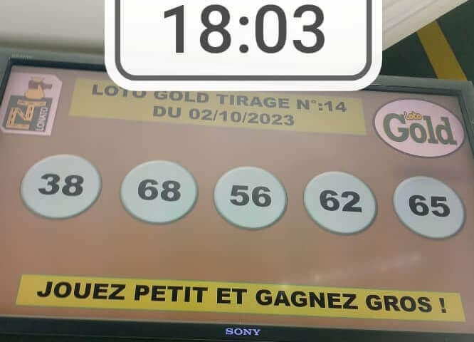 Résultats Loto Gold tirage n° 14