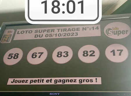 Résultats du loto Super tirage 14