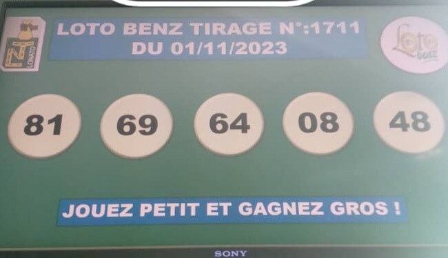 Résultats du loto Benz tirage 1711