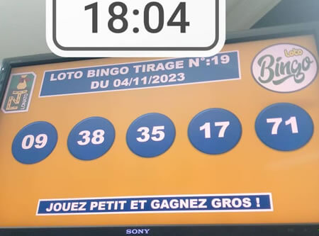 Résultats du Loto Bingo tirage 18