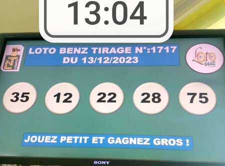 Résultats du loto Benz tirage 1717