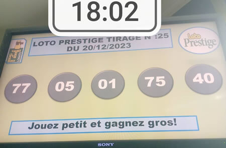 Résultats du loto Prestige tirage 25