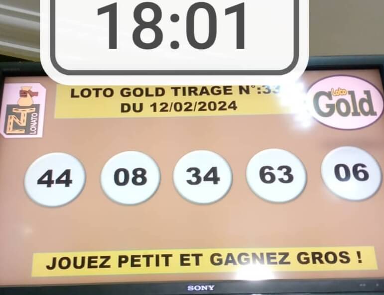 Résultats Loto Gold tirage 33