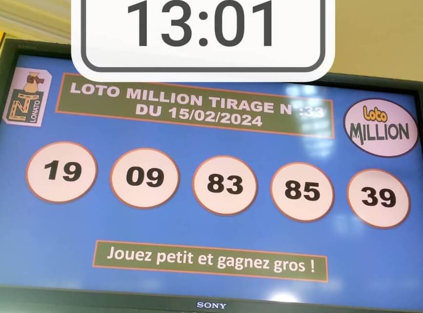 Résultats du loto Million tirage 33