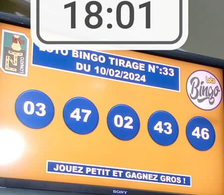 Résultats du loto BINGO tirage n° 32