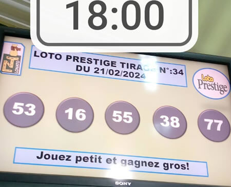 Résultats du loto PRESTIGE tirage 34