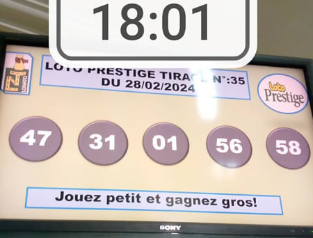Résultats du loto PRESTIGE tirage 35