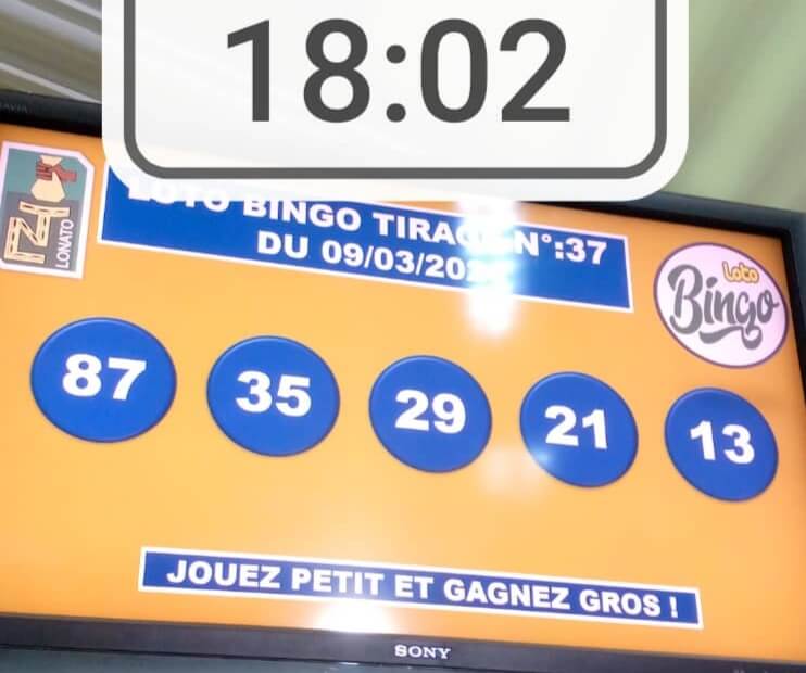 Résultats du loto BINGO tirage n° 37