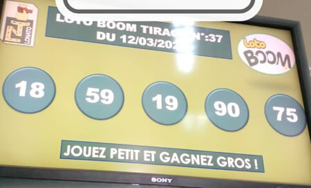 Résultats du loto BOOM tirage 37