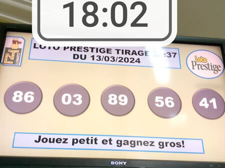 Résultats du loto PRESTIGE tirage 37