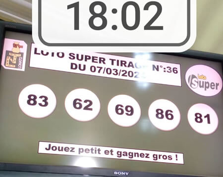 Résultats du loto Super tirage 36