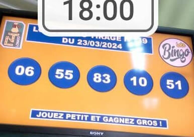 Résultats du loto BINGO tirage n° 39