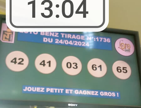 Résultats du loto Benz tirage 1736