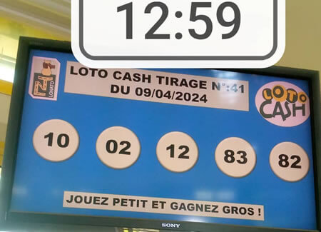 Résultats du loto Cash tirage 41