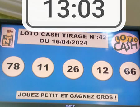 Résultats du loto Cash tirage 42