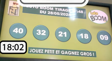 Résultats du loto BOOM tirage 48