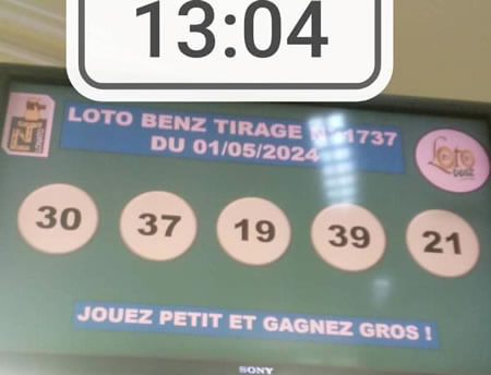 Résultats du loto Benz tirage 1737