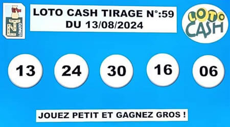 Résultats du loto Cash tirage 59