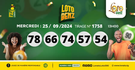 Résultats du loto Benz tirage 1758