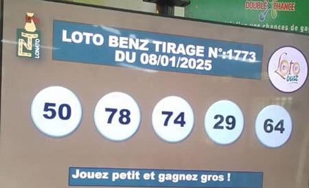 Résultats du loto BENZ tirage 1773