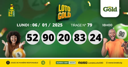 Résultats Loto Gold tirage 79